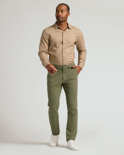 Pantalon chino slim - Military Green