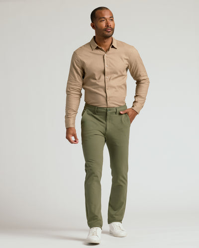 Pantalon chino slim - Military Green