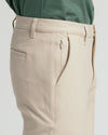 Sandstone Slim Chino Pants 2.0 with hidden zip pocket.