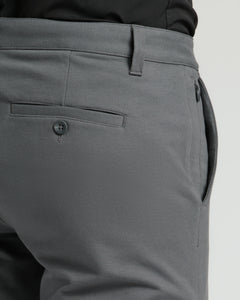 True ClassicCarbon Straight Chino Pants 2.0 featuring welt pocket, belt loop, twill texture.