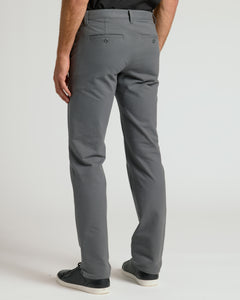True ClassicCarbon Straight Chino Pants 2.0 back view, slate-gray, straight-leg style.