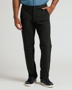 True ClassicBlack & Khaki Straight Chino Pants 2-Pack, wrinkle-resistant, ultra-soft fit.