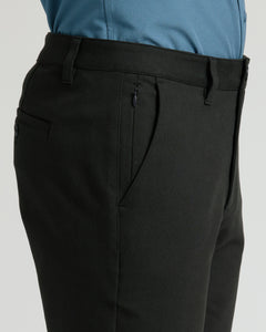 True ClassicBlack Straight Chino Pants 2.0 with belt loops and hidden zip pocket.