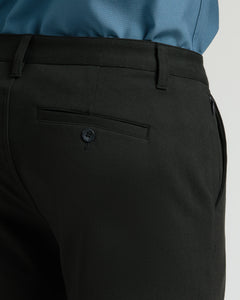 True ClassicBlack Straight Chino Pants 2.0 with tailored fit and welt pocket.