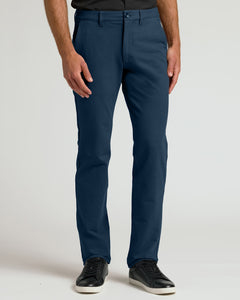 True ClassicNavy & Carbon Straight Chino Pants 2-Pack with black sneakers.