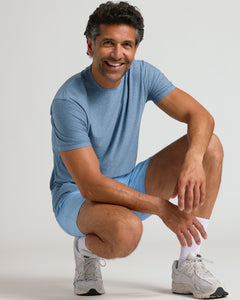 True ClassicMan in Seasonal Active Quick Dry Short, smiling in athletic pose.