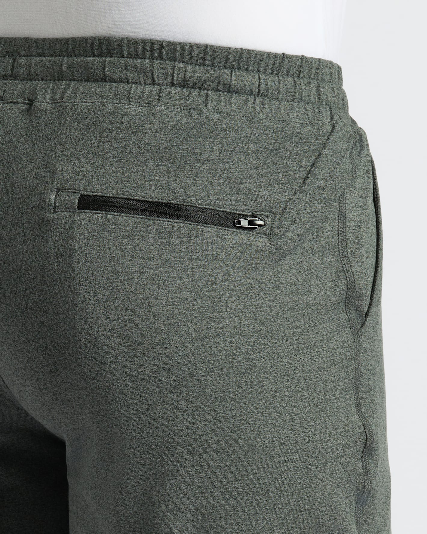 Pantalones cortos deportivos cómodos gris carbón jaspeado