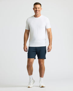 True ClassicActive-Komfort-Shorts in dunklem Heather Marineblau