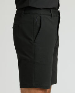 True Classic9 Black Chino Shorts 2.0 showcasing slim fit and pockets.