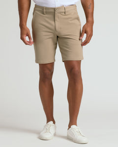 True ClassicThe Staple 9 Chino Shorts 3-Pack on male model.
