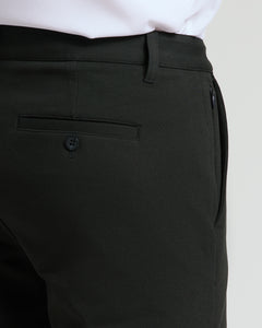 True Classic7 Black Chino Shorts 2.0 with back welt and zippered side pockets.