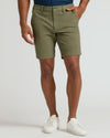 7 Military Green Classic Chino Shorts