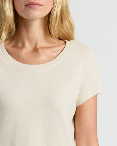 Slub Scoop Neck - Oatmeal