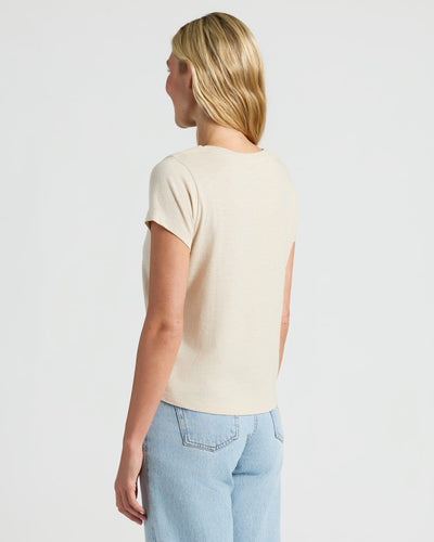 Slub Scoop Neck - Oatmeal