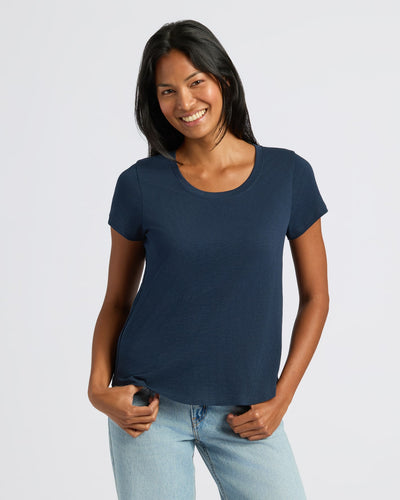 Slub Scoop Neck