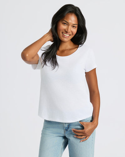 Slub Scoop Neck