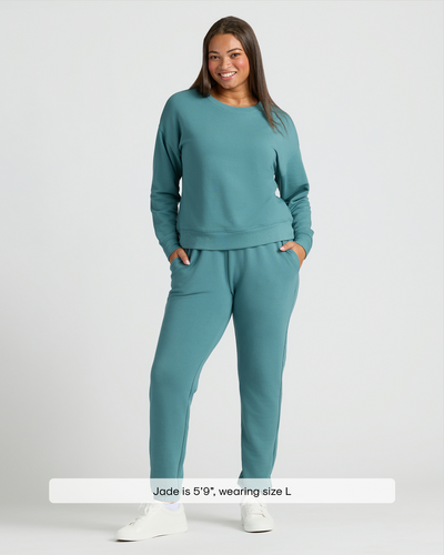 Pullover Crew & Jogger Set - Oatmeal