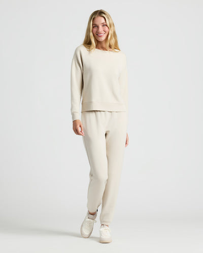 Pullover Crew & Jogger Set - Oatmeal