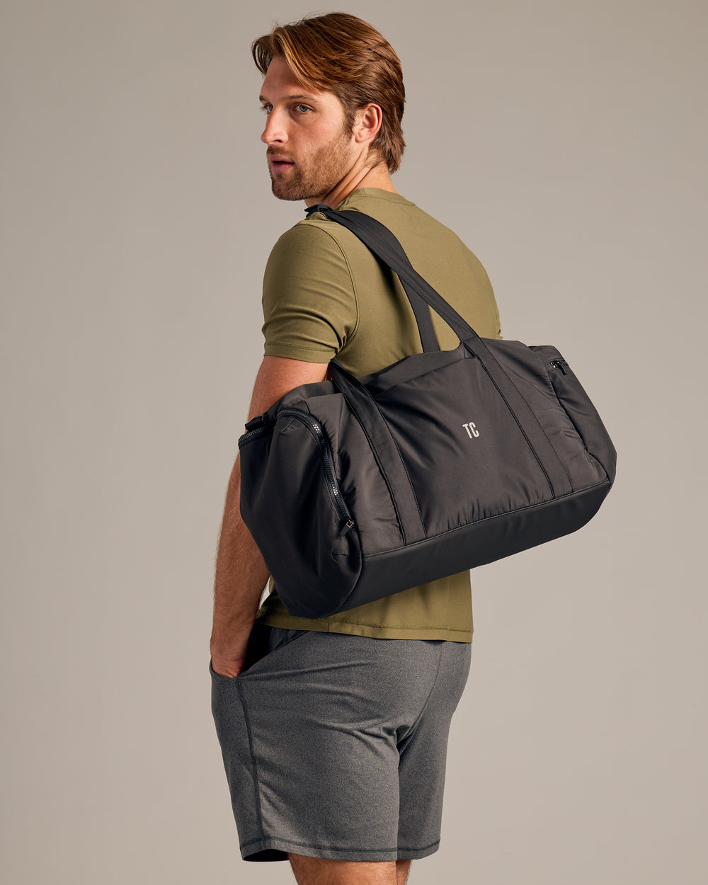 Black Gym Duffle Bag