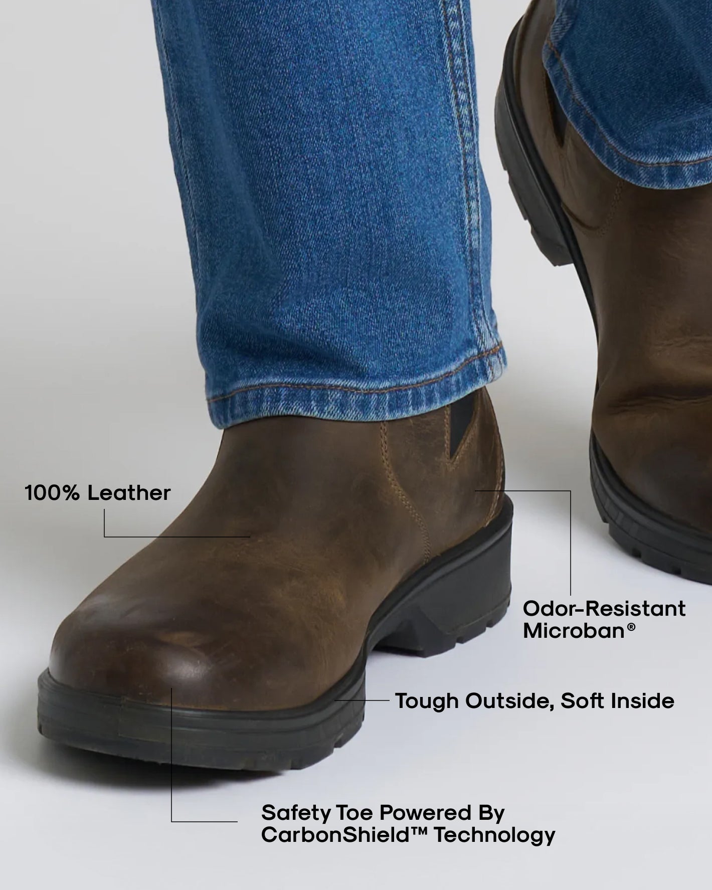 True Classic x Timberland Pro Chelsea Boots with safety toe features.