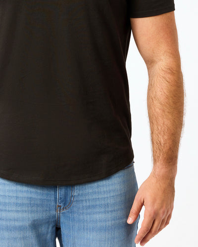 Short Classic Curved Hem Crew