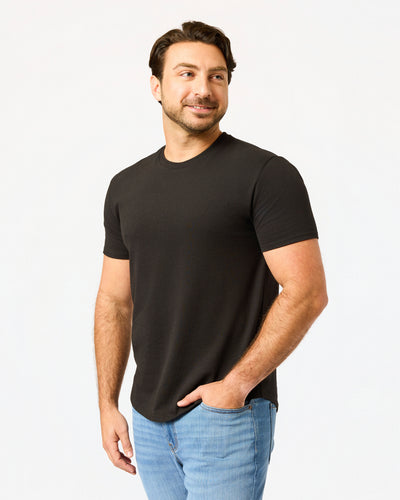 Short Classic Curved Hem Crew