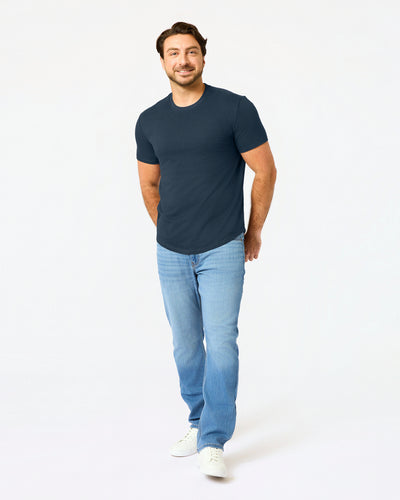 Short Classic Curved Hem Crew