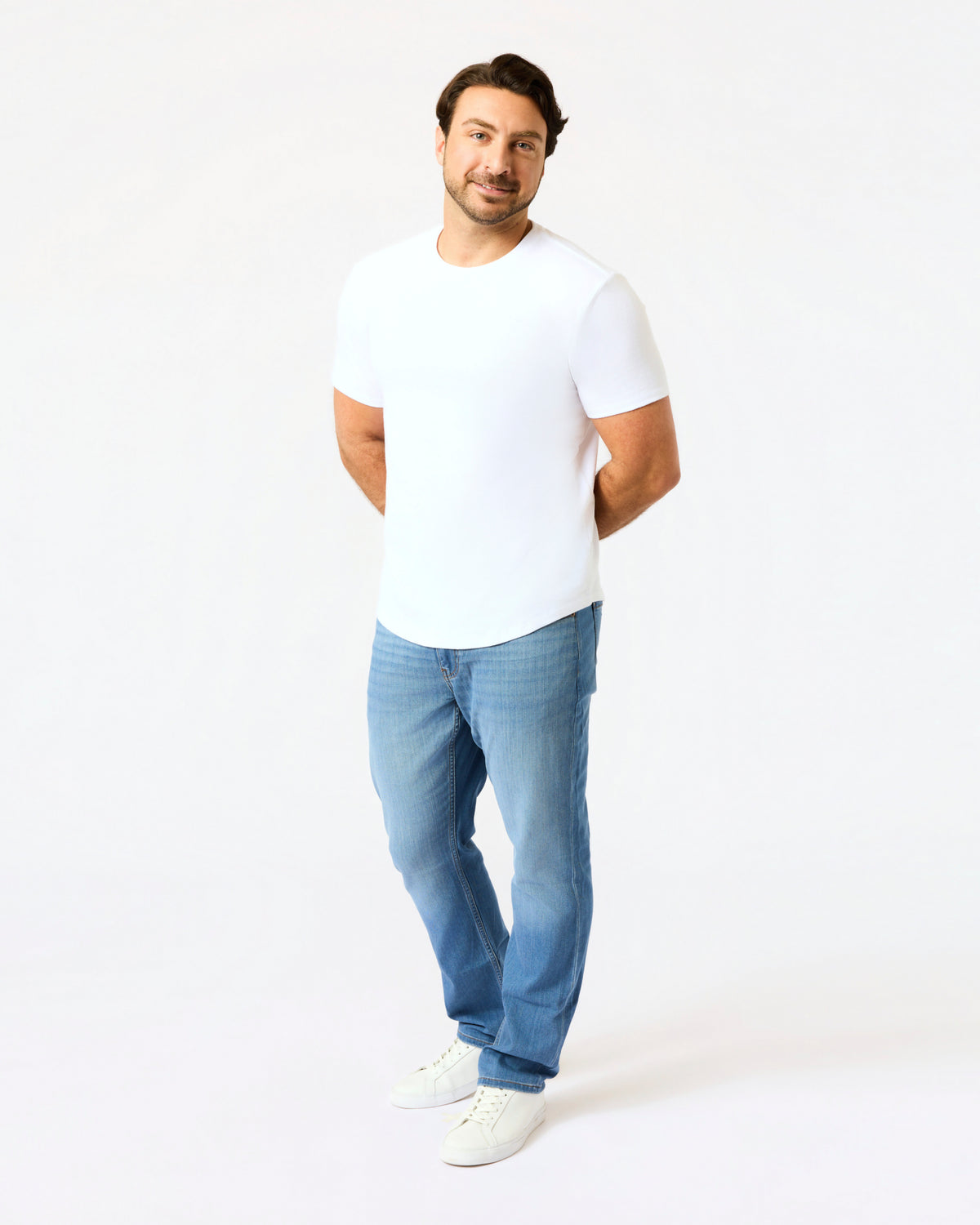 Short Classic Curved Hem Crew 3-Pack