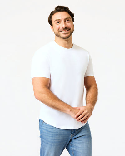 Short Classic Curved Hem Crew