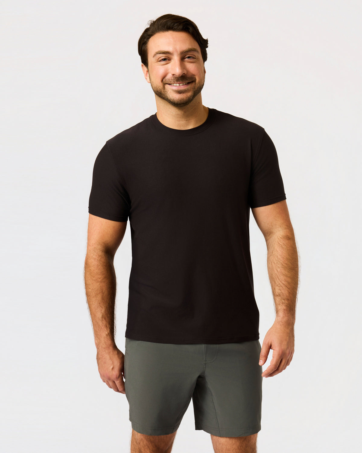 All Black Short Active Crew Neck 10-Pack