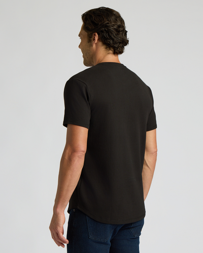 Heavyweight Curved Hem Henley