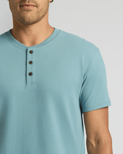 Heavyweight Curved Hem Henley