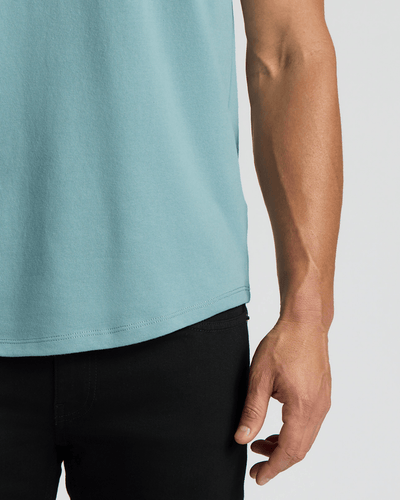 Heavyweight Curved Hem Henley