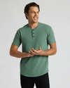 Heavyweight Curved Hem Henley 3-Pack