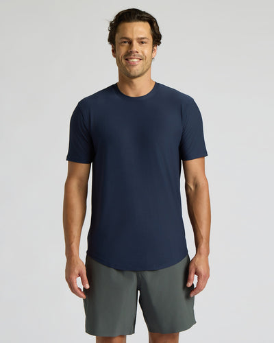 Active Curved Hem Crew