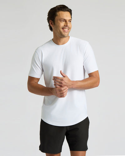 Active Curved Hem Crew