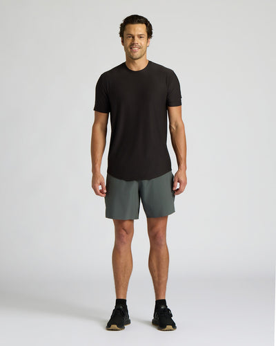 Active Curved Hem Crew