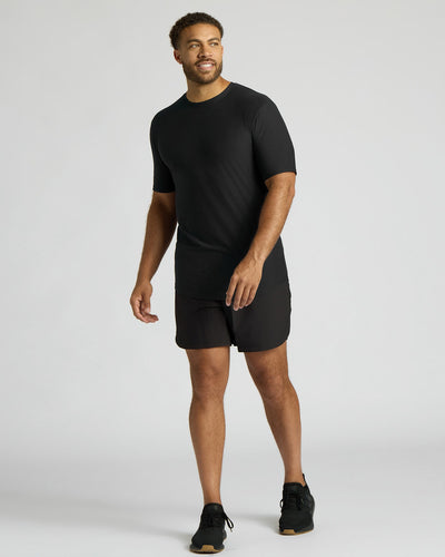 Tall Active Curved Hem Crew