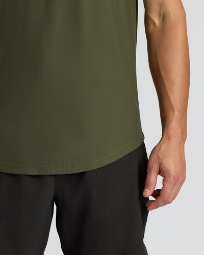 Active Curved Hem Crew