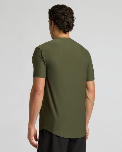 Active Curved Hem Crew