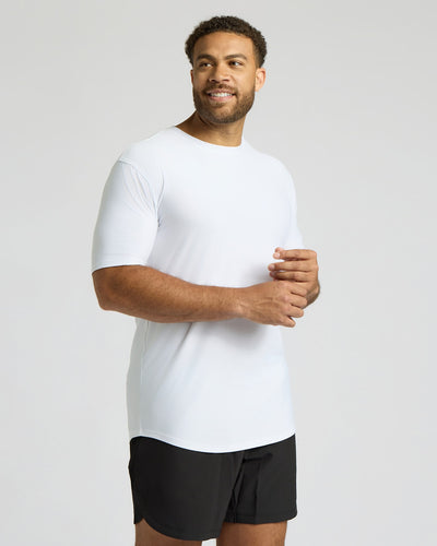 Tall Active Curved Hem Crew