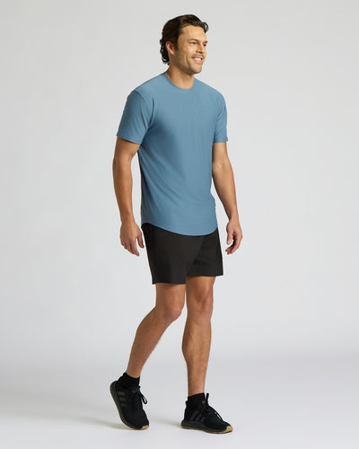 Active Curved Hem Crew