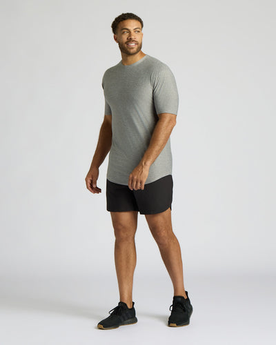 Tall Active Curved Hem Crew