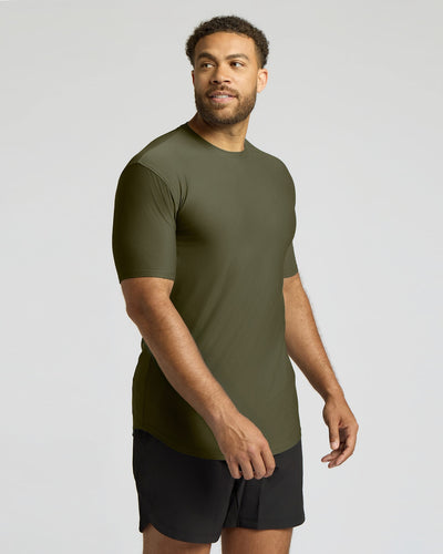 Tall Active Curved Hem Crew