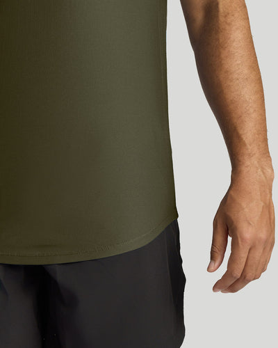 Tall Active Curved Hem Crew