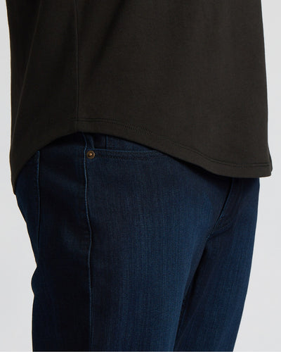 Heavyweight Curved Hem Crew