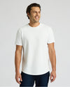 All White Heavyweight Curved Hem Crew 3-Pack