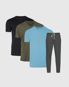 True ClassicT-Shirt and Terry Jogger 4-Pack