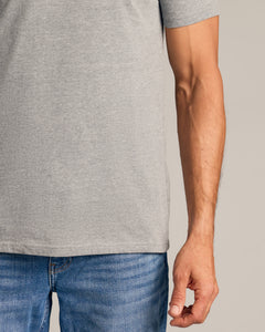 True ClassicHeather Gray V-Neck Tee