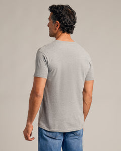 True ClassicHeather Gray V-Neck Tee